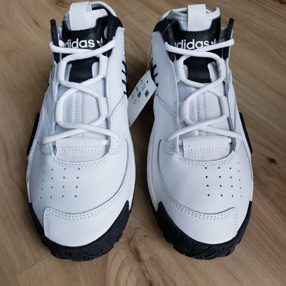 Adidas Streetball Basketball Shoes White & Black Sneakers Mens Size 7.5 NEW main image 7